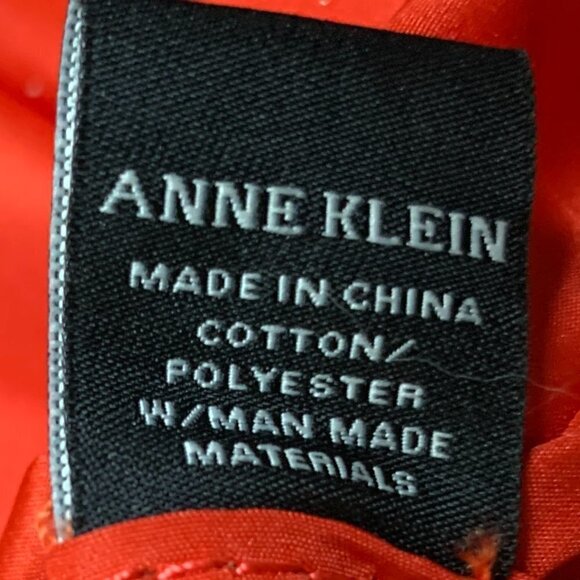 Anne Klein Mix Media Stripe/Denim/Leather Graphic Print Tote Handbag 250G - Picture 8 of 12